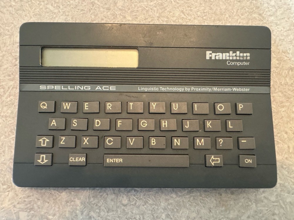 Franklin Computer Spelling Ace Linguistic Technology Model SA98 Tested & Working