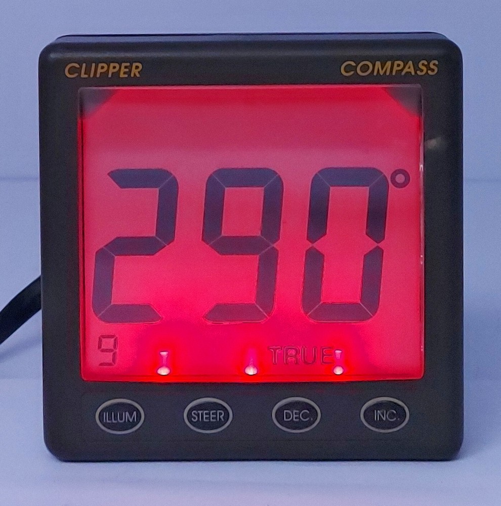 NASA Marine NMEA0183 Clipper Repeater Compass Master Display Unit