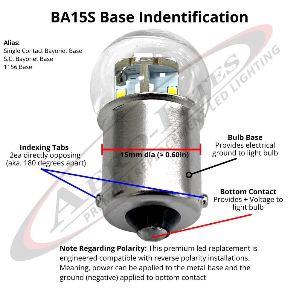 #89 #67 #631 #1155 LED Replacement Bulbs | 2-Pack | 12-Volt | Choose Color