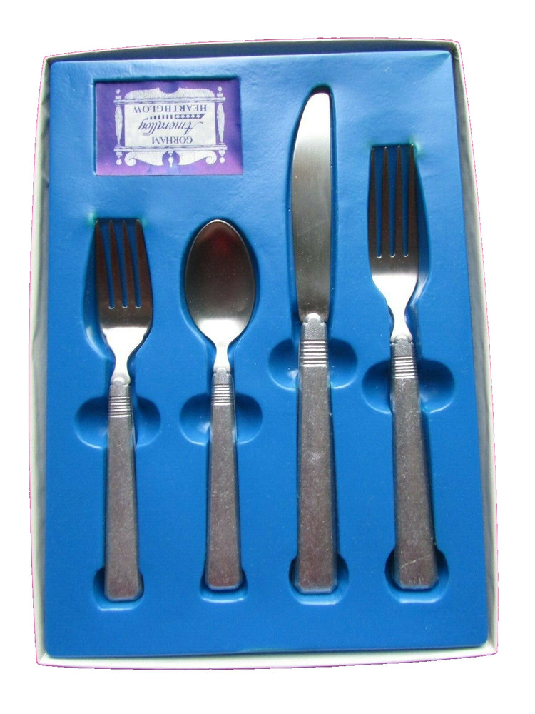 Gorham Hearthglow (Amerally) Flatware Silversmiths  4 Pc Place Set NOS