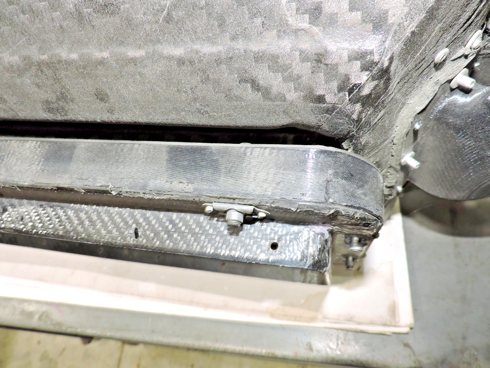 Fibreworks Radiator cradle & flex ducting 14" x 30" complete Nascar late model