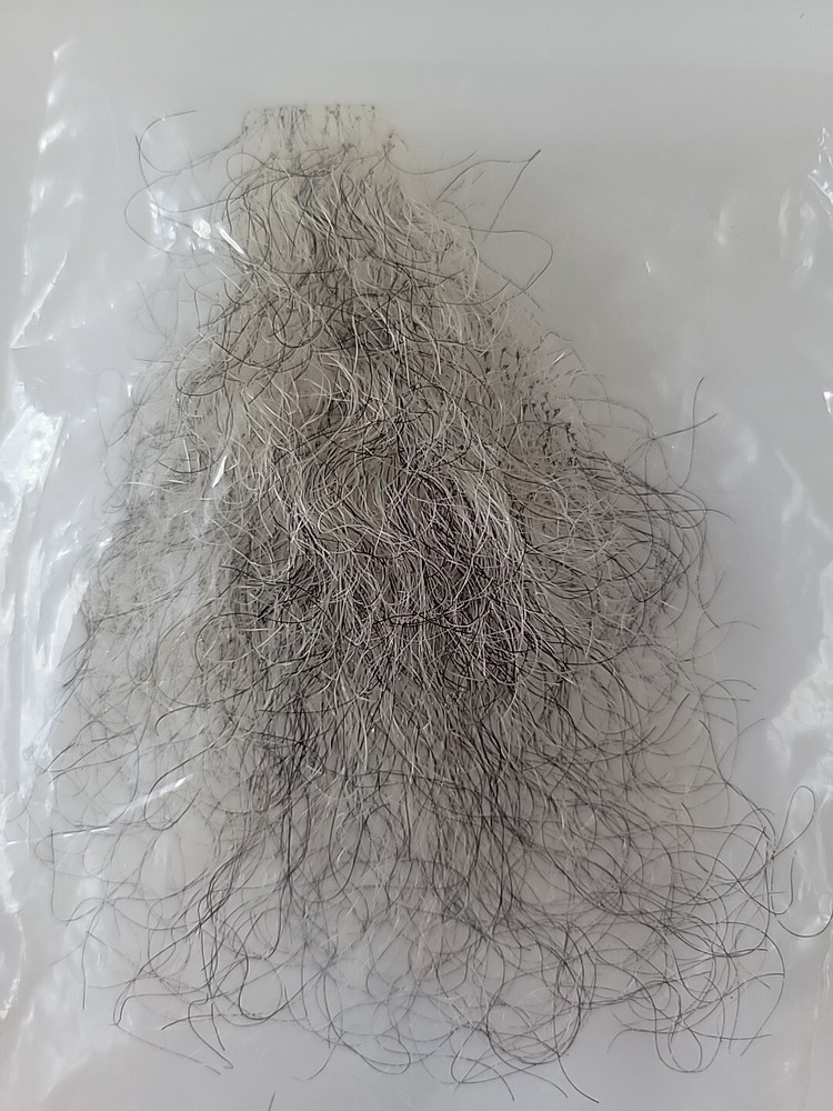 Human Hair Goatee in Gray