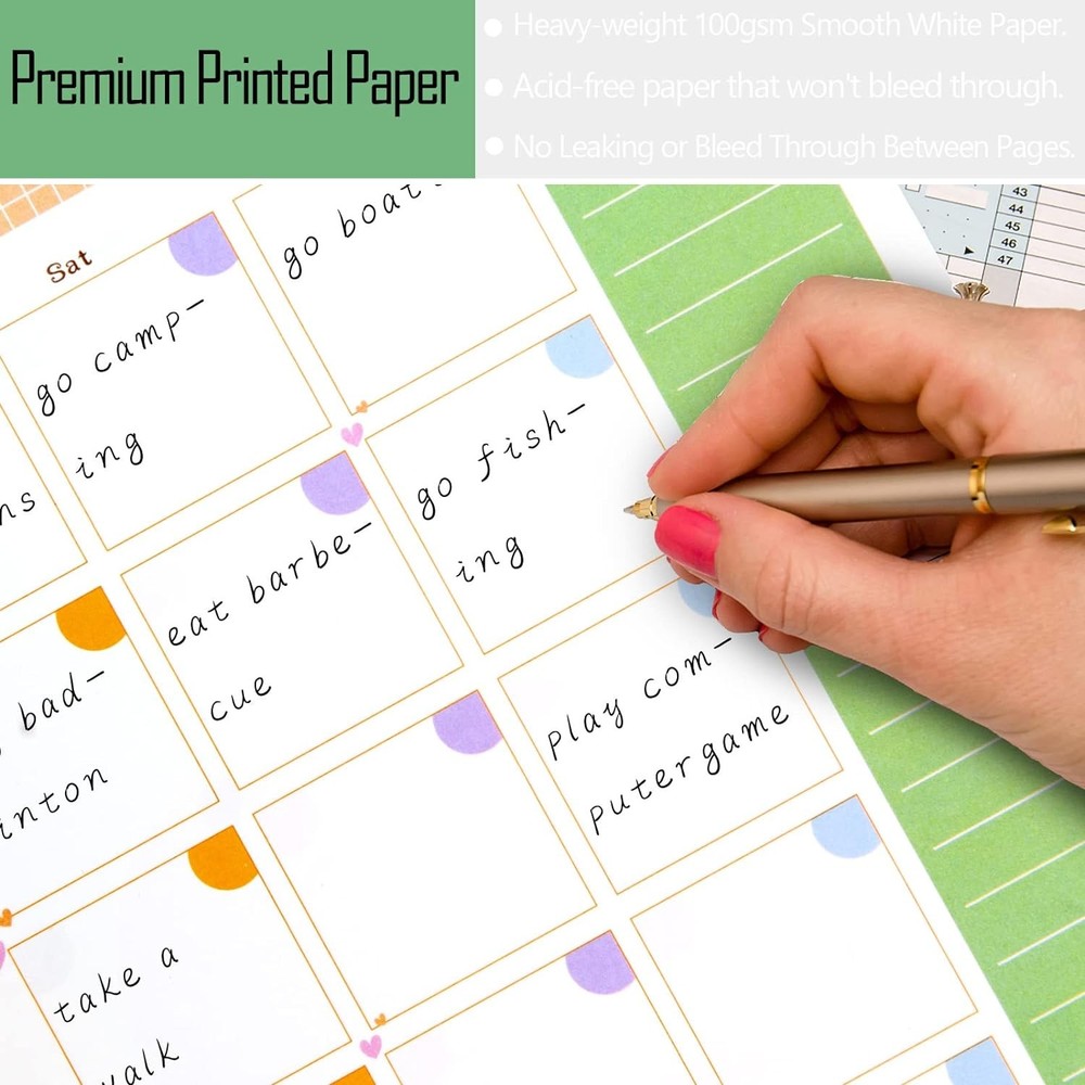 Rancco A5 Planner Inserts Monthly A5, Refills