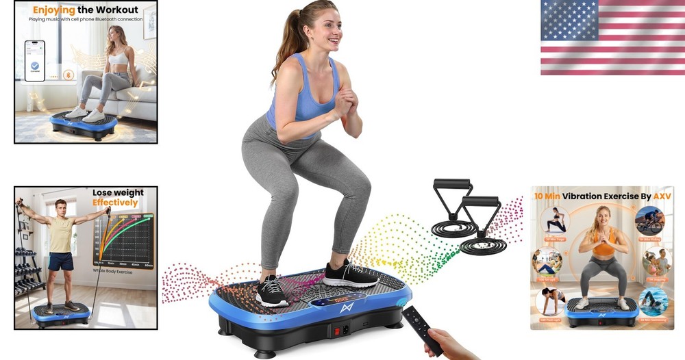 Vibrating Exercise Machine with Remote Control