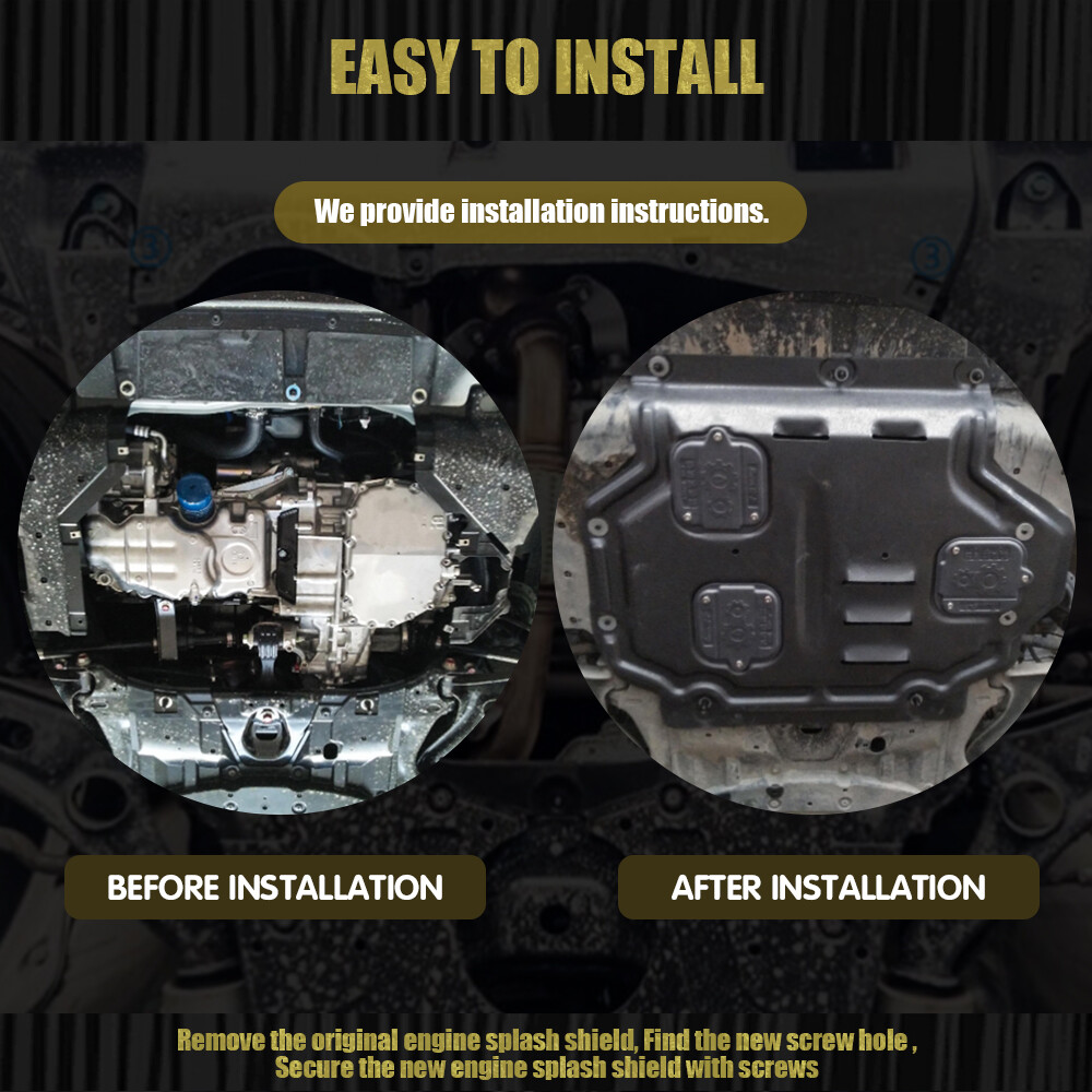 For Honda Fit 2008-2019 Front Engine Splash Shield Engine Cover Case Guard