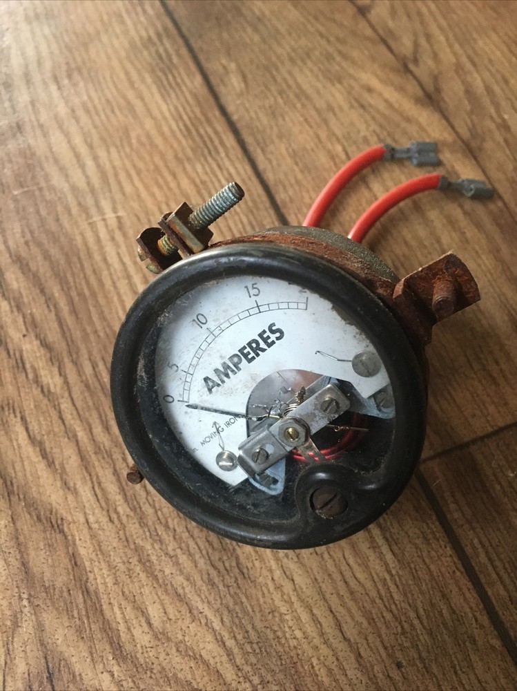 vintage amperes meter