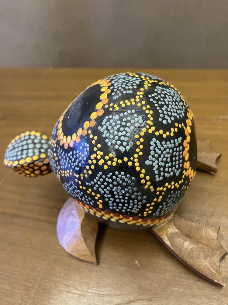 Handpainted Jamaican Coconut Turtle