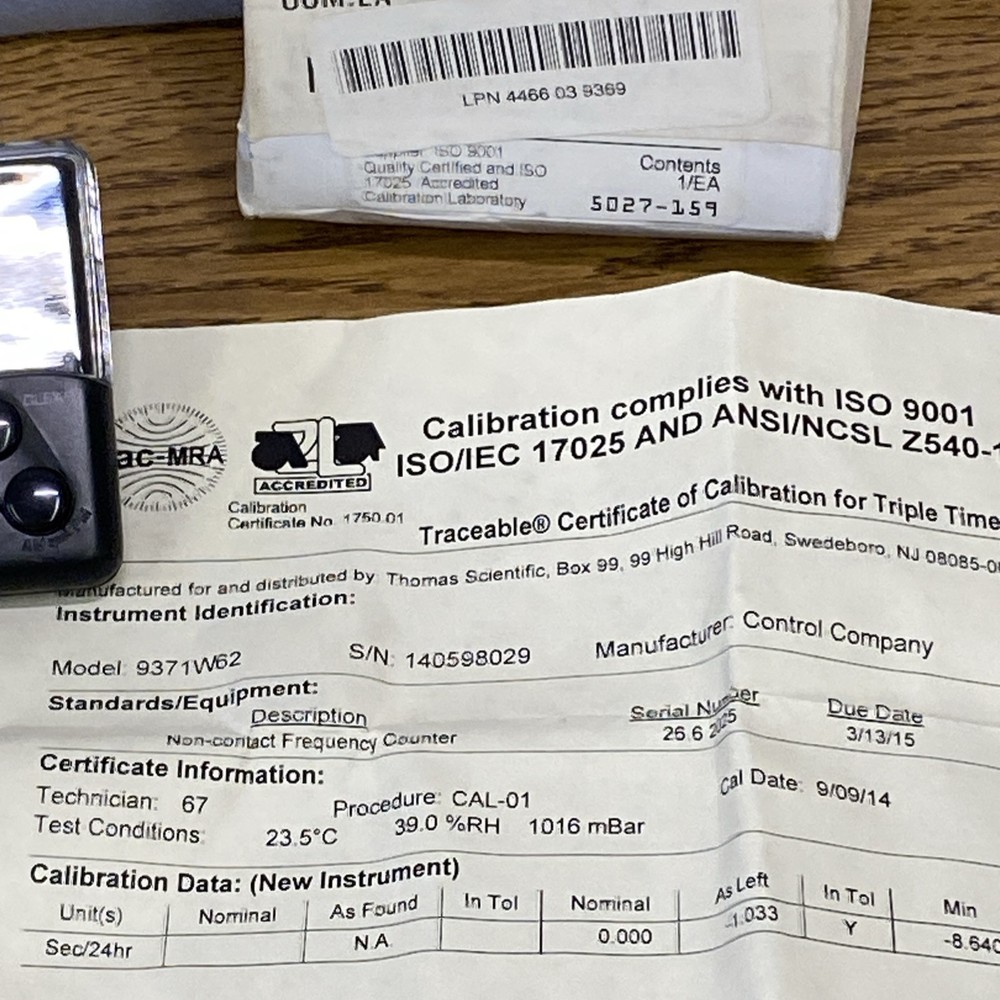 Traceable triple purpose clock timer￼9371w62 battery operated