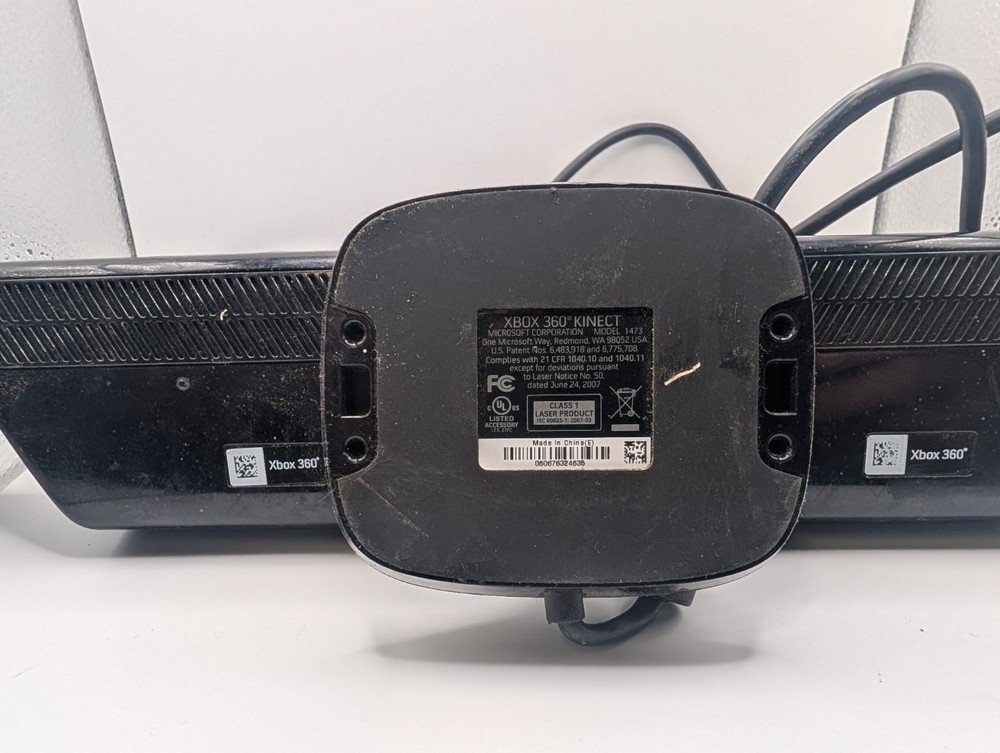 Microsoft Xbox 360 Kinect Motion Camera Black Wired Sensor NOT TESTED XBOX 360