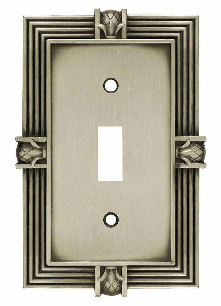 Pineapple Switch Plate Toggle Wall Plate Pewter