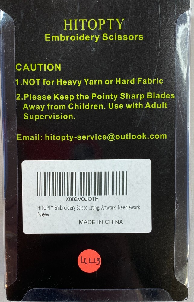 Sewing Sharp Embroidery Threading Scissors w/Cover for Needlework 4.5 in blue