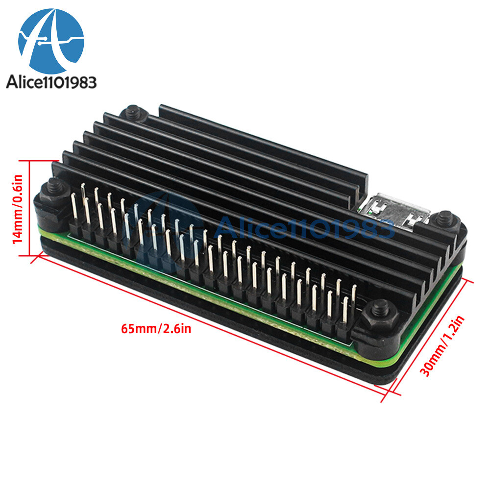 2W Raspberry Pi Zero Pure Aluminum Case Protective Shell Case Aluminum House DIY