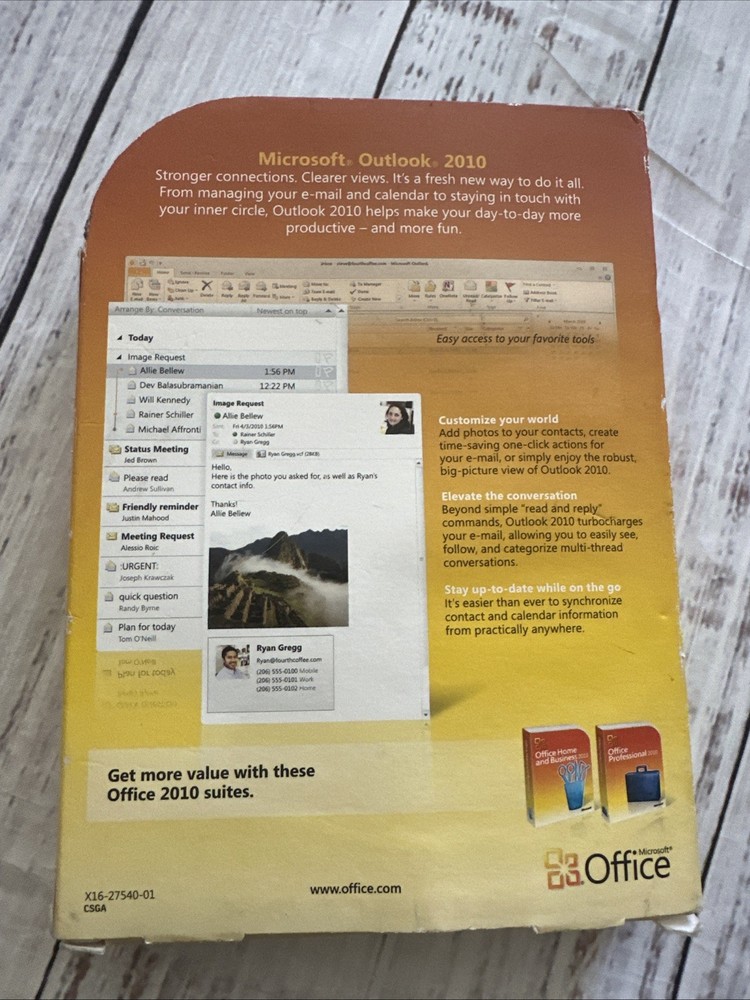 Microsoft Office Outlook 2010 OPEN BOX for Windows 7/vista/XP