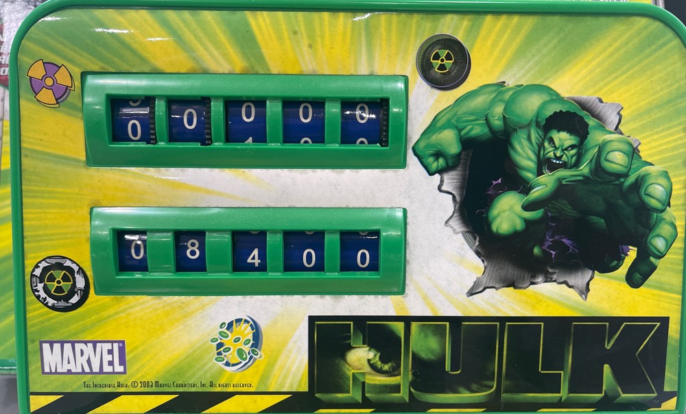 2003 MARVEL "THE INCREDIBLE HULK" ELECTRONIC PINBALL MACHINE RARE