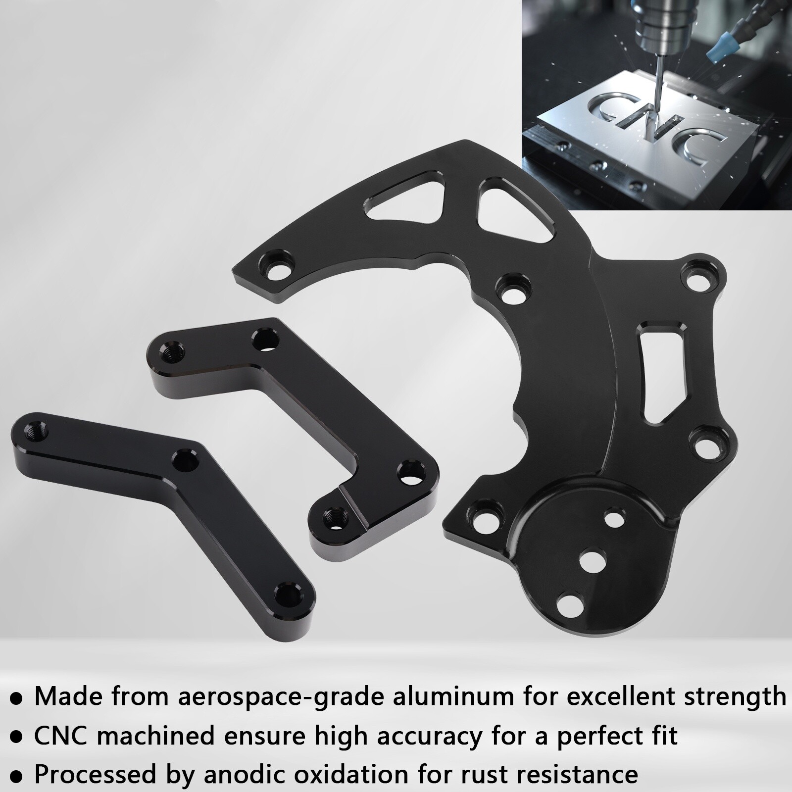 High Mount LS R4 AC Compressor Bracket Kit For LS1 LS2 LS3 LS6 Vortec Truck SUV