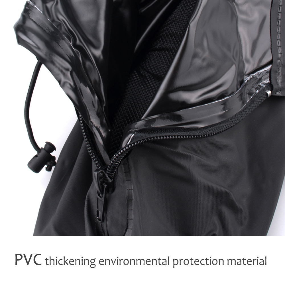 Reusable Rain Shoe Covers Bike Waterproof Zipper Overshoes Boots Gear Anti-Slip