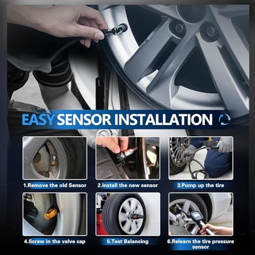 315Mhz TPMS Sensor,4-Pack Tire Pressure Monitor System Sensor Compatible with