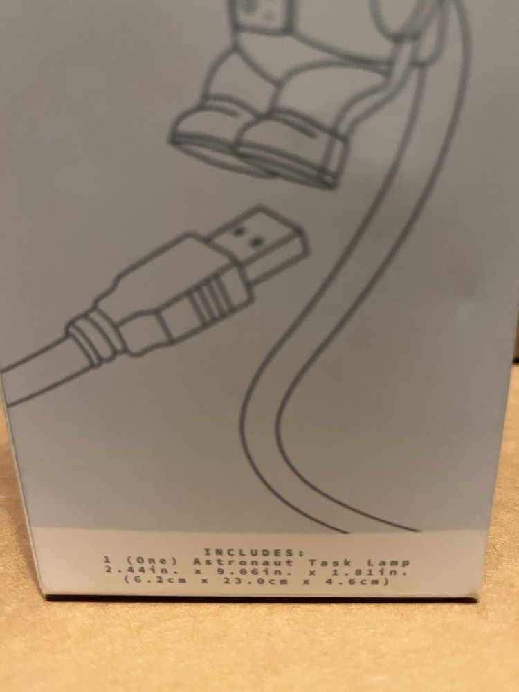 Astronaut NASA Space USB LED Task Light Control With Voice Command.