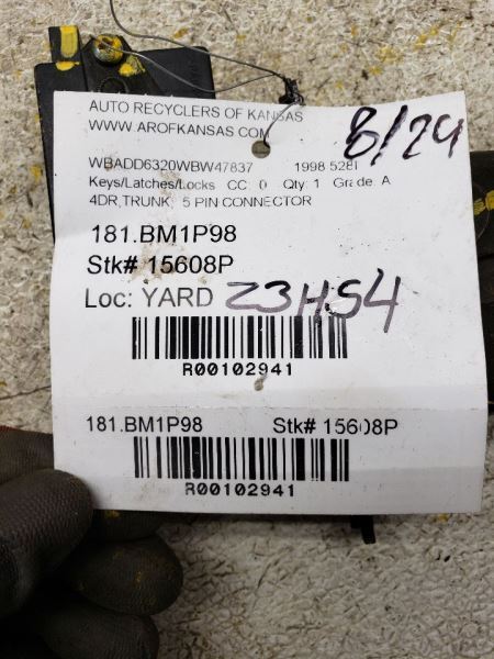 1998 528I Keys/Latches/Locks 102941
