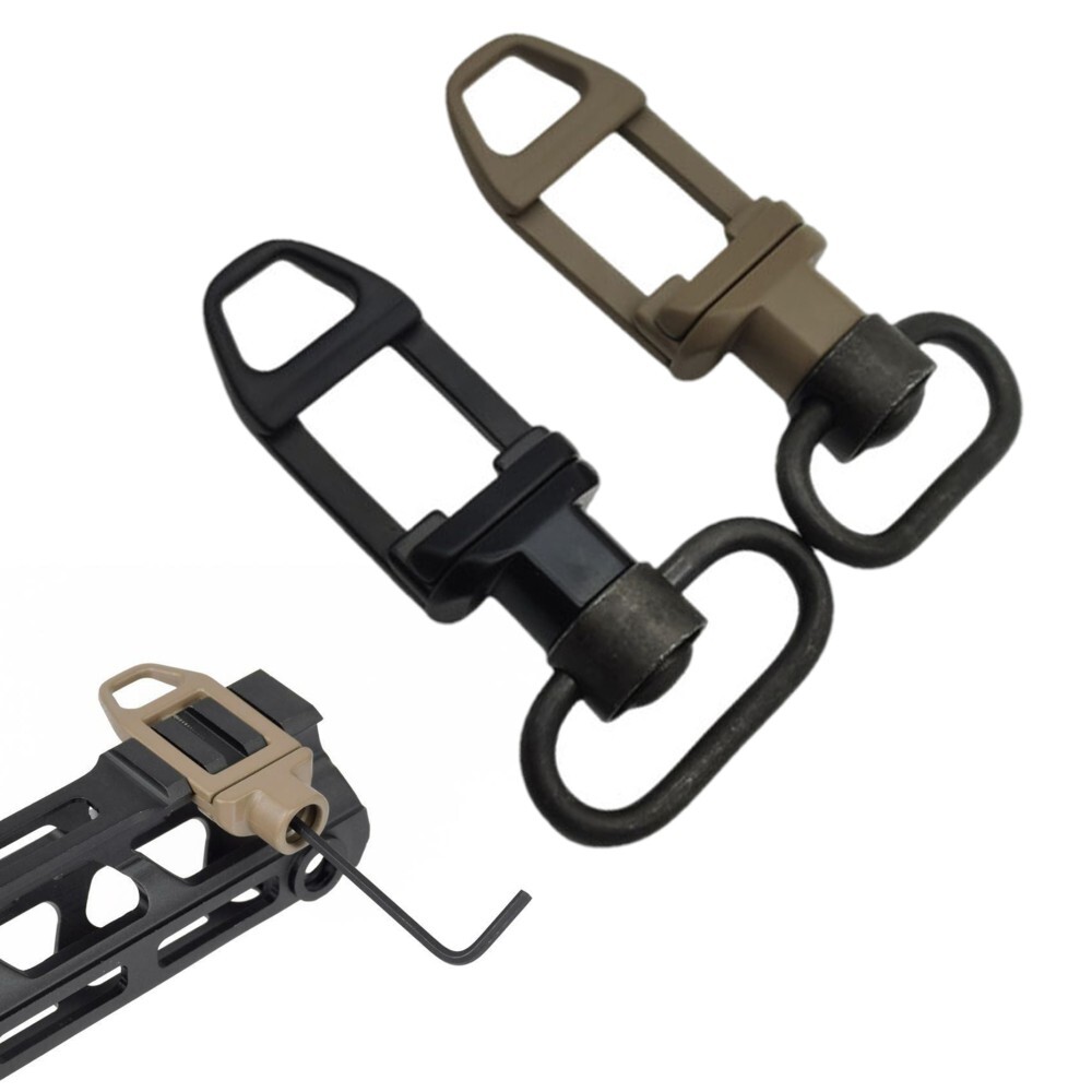 2Pack QD Sling Swivels Adapter MLOK Quick Release Push Button QD Sling Mount