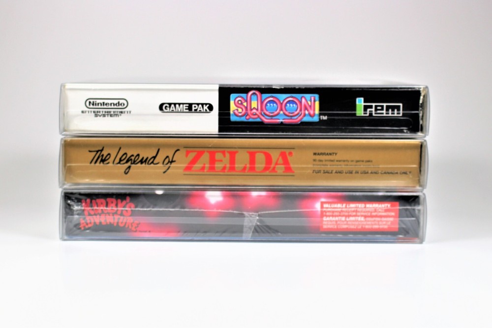 10 Custom NES Box Protectors Clear Plasitc Boxes Case for CIB Complete Sealed