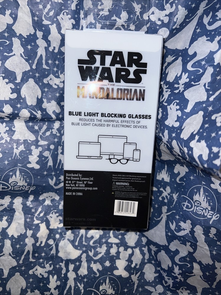Disney STAR WARS MANDALORIAN BLUE LIGHT BLOCKING GLASSES & POUCH SET