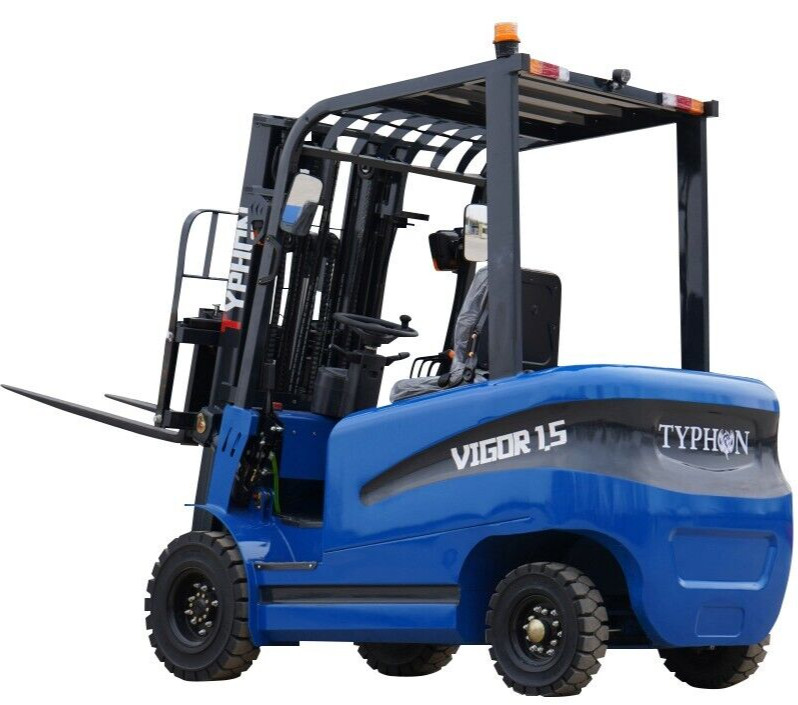 New 1.5 Ton Rated Capacity TYPHON Electric Forklift Lifter w Side Shift, 3 Stage
