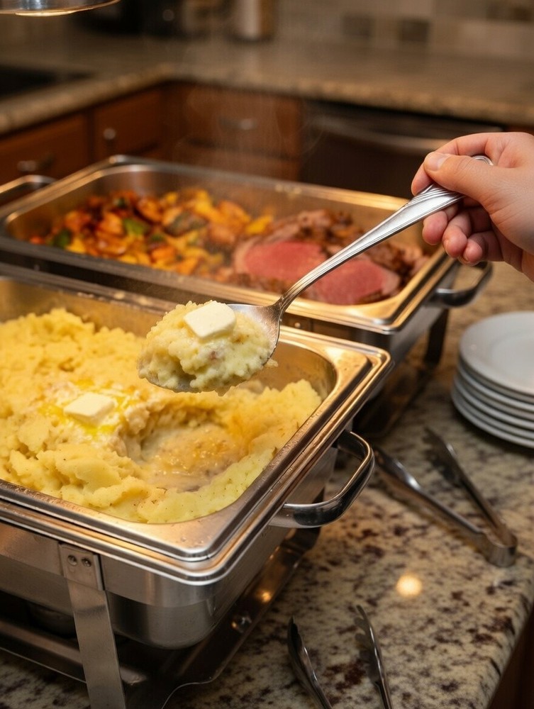 Stainless Steel Serving Spoon 10"