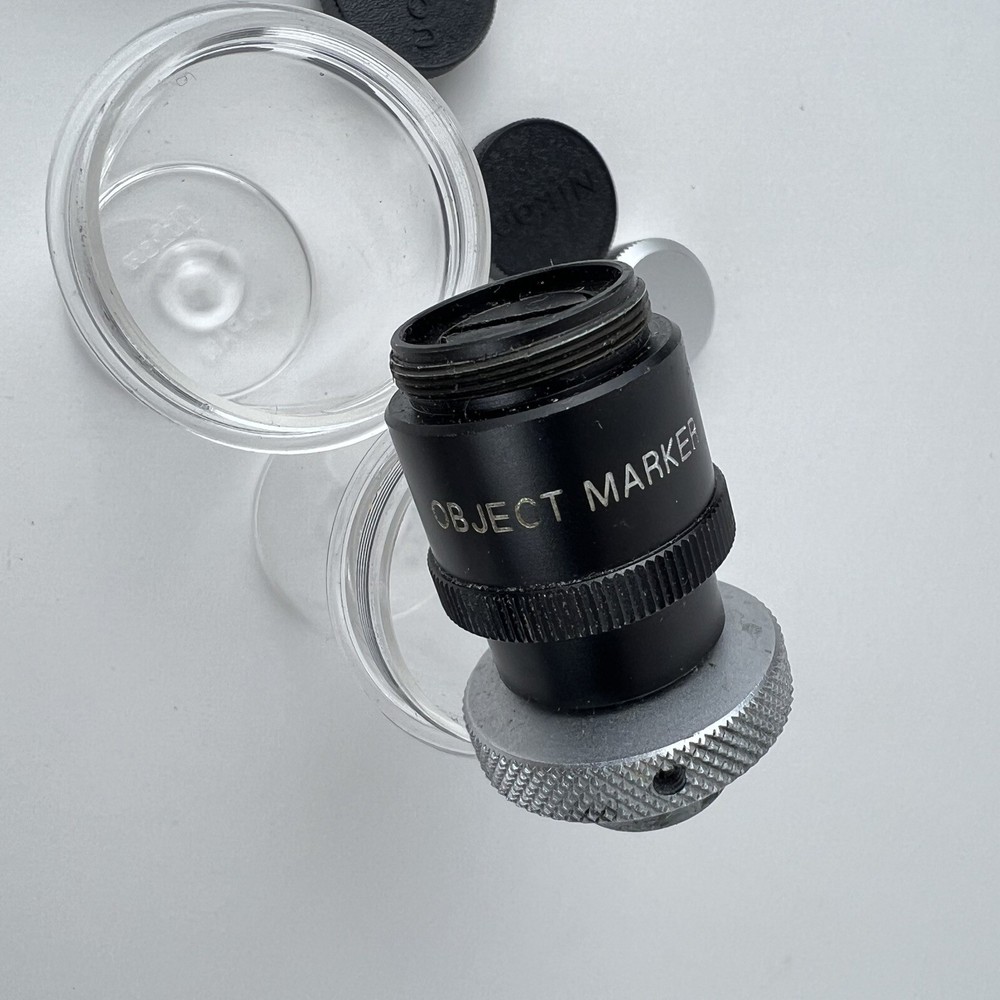 NIKON JAPAN OBJECT MARKER LOT OBJECTIVE MICROSCOPE MARKER LOT