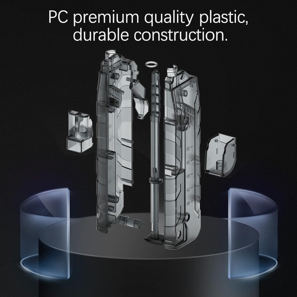 Compact 6mm BBS Airsoft Speed Loader with Adapter - Quick & Easy Loading