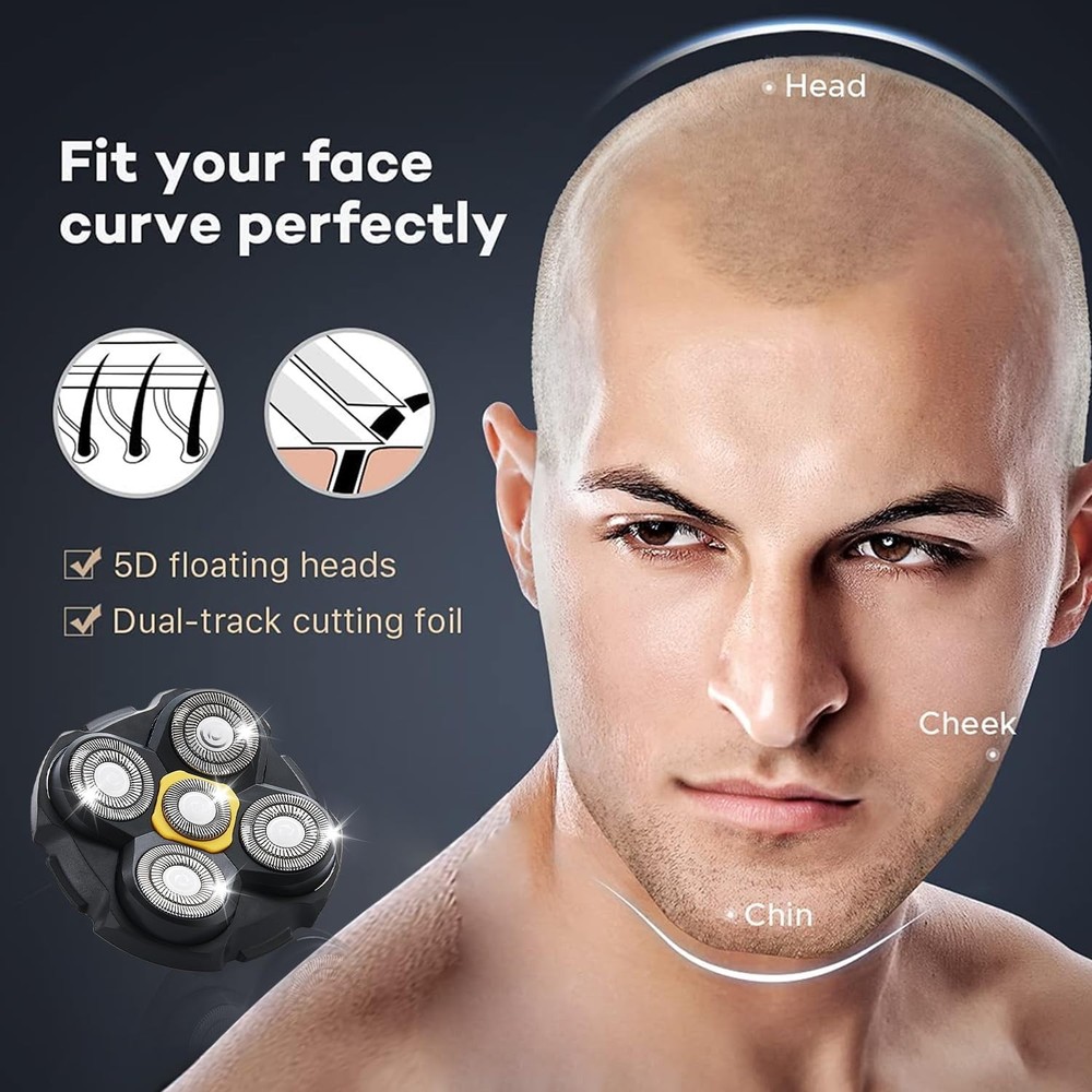 3 Pack Replacement Heads Fits Microtouch Titanium Head Shaver REPLACEMENT ONLY