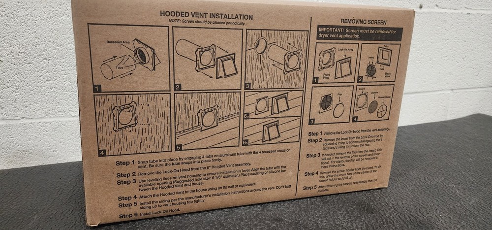 6" Hooded Vent #059 Graystone Tribuilt MCE030806059