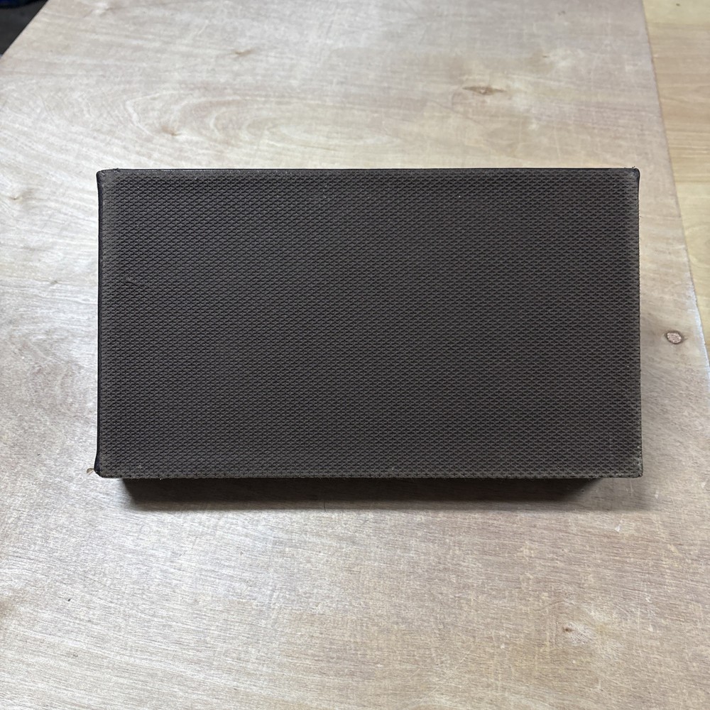 Brown Leather-like Electronics Charging Station Tabletop Valet