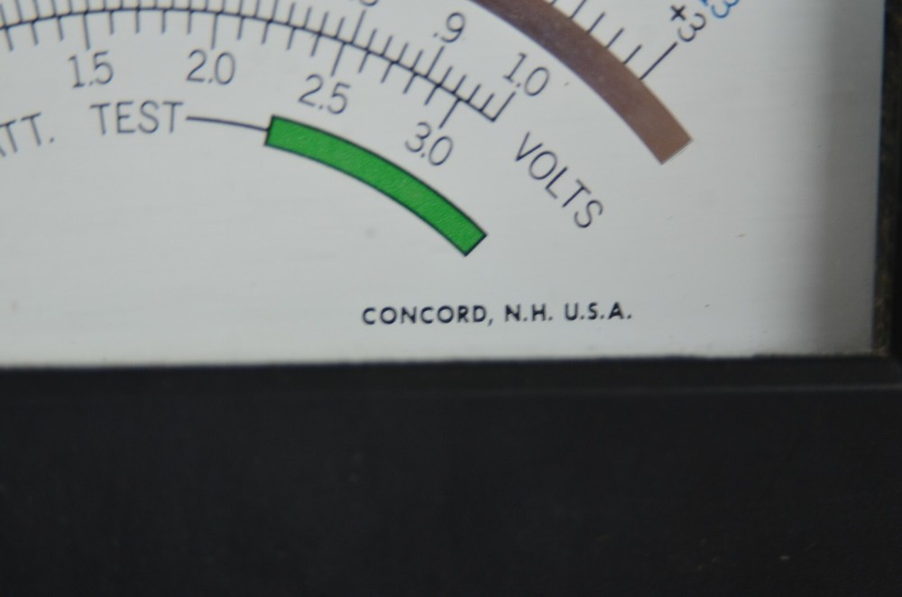 Modutec Analog Panel Meter Volts 0-3 DBRN Decibel DB Model 407735 Battery Test