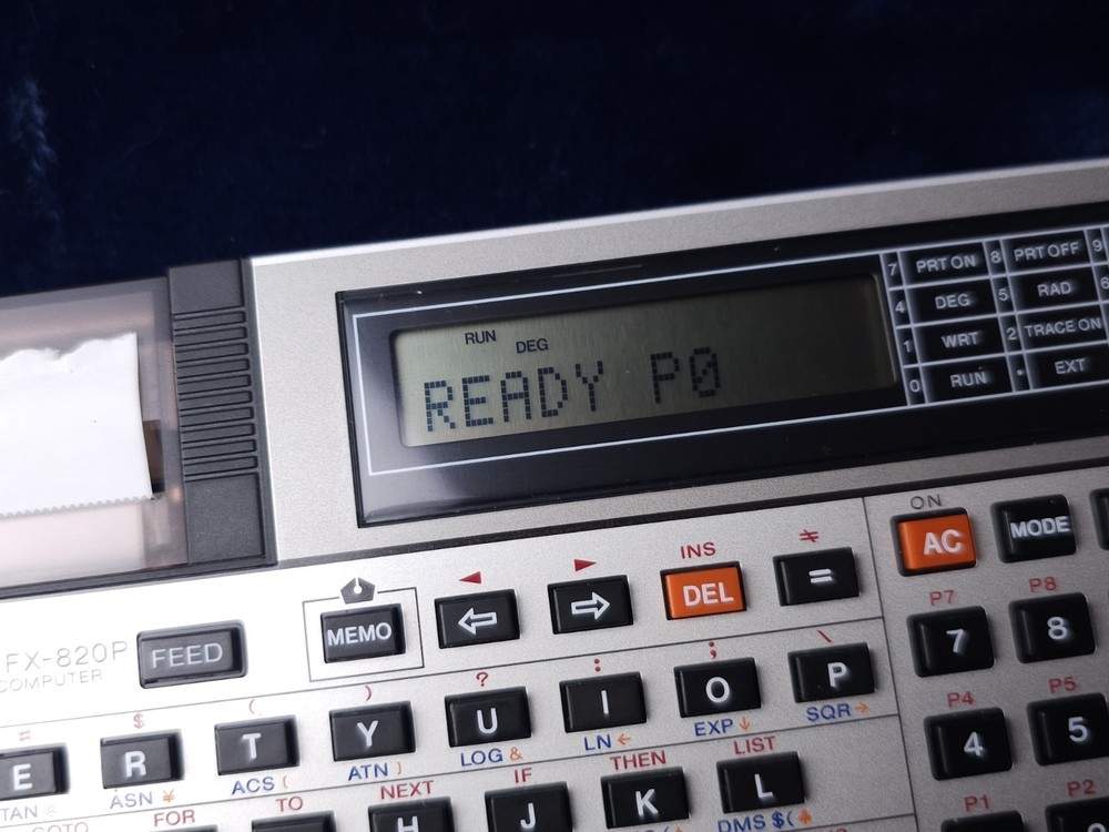 CASIO POCKET COMPUTER FX-820P Collectors Set! Restored And Fully Functional!