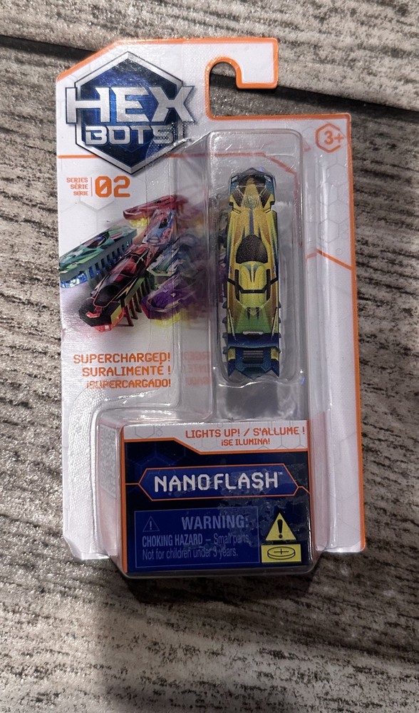 Spin Master HEX BOTS Nano Flash Single Pack - Series 2 Yellow