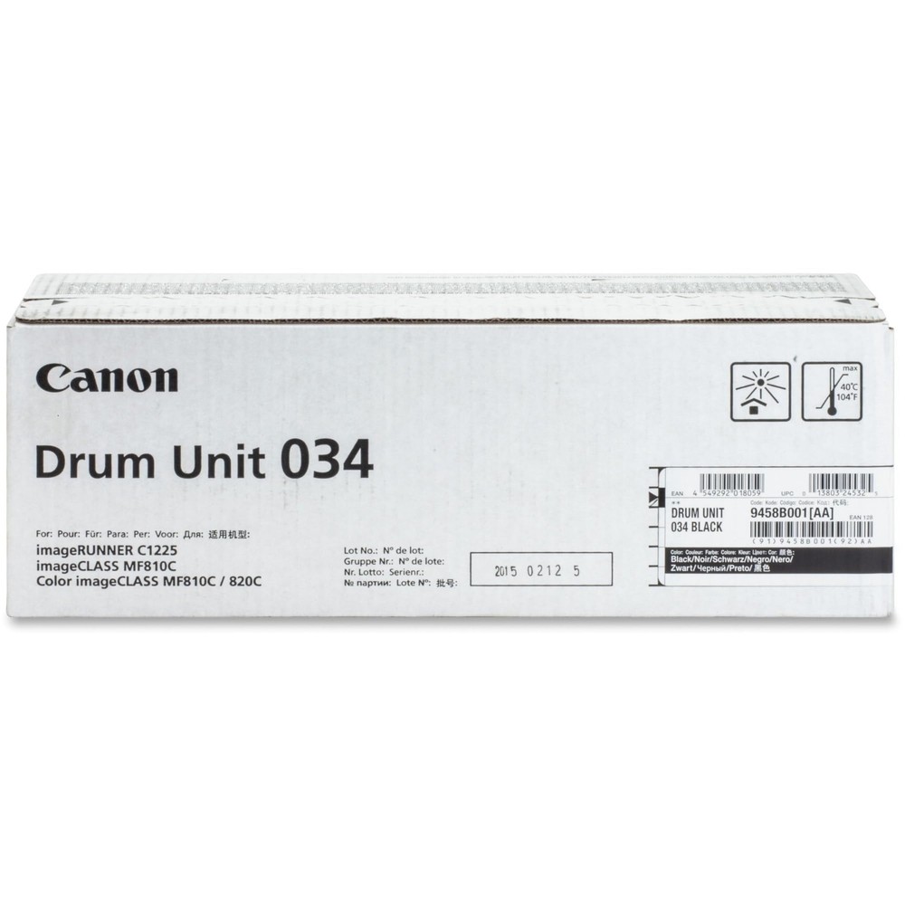 Canon 9458B001AA Drum Unit 034 Black For Select ImageClass Printers