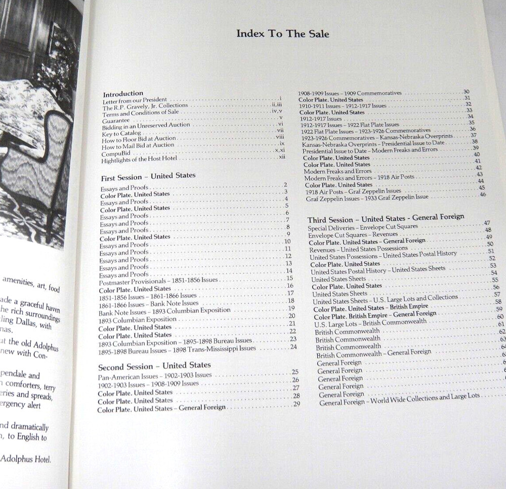 Steve Ivy Stamp Auction Catalog 1982 Gravely Sale Part 1 INTERPEX '82