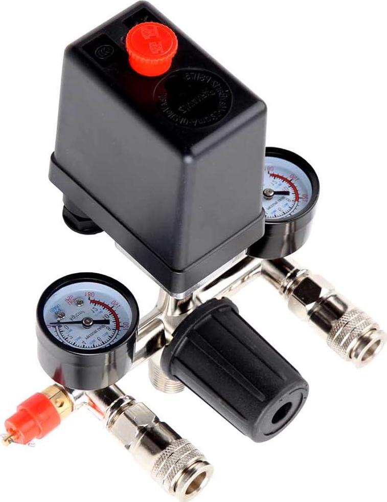 Air Compressor Pressure Control Switch with Valve Gauges Regulator