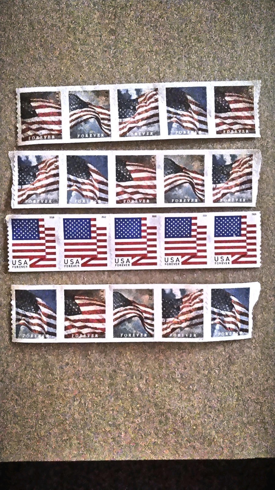 20 US Forever Stamps – Mint, Unused, Modern Postage. Free shipping