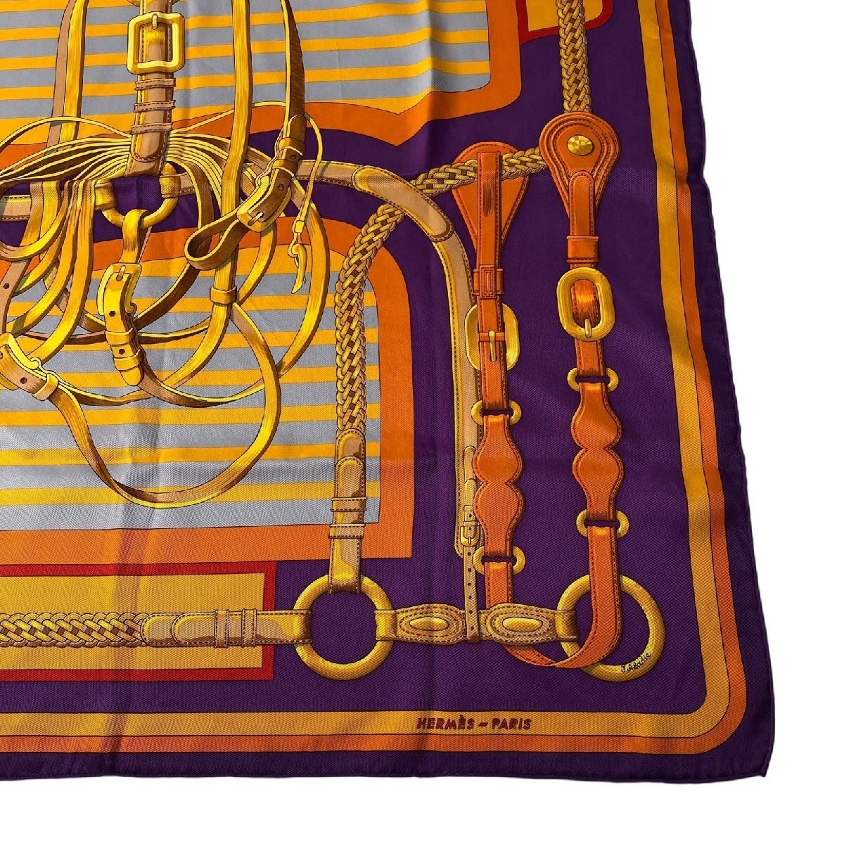 Hermes Carre 70 Losange Multicolor Silk Square Scarf