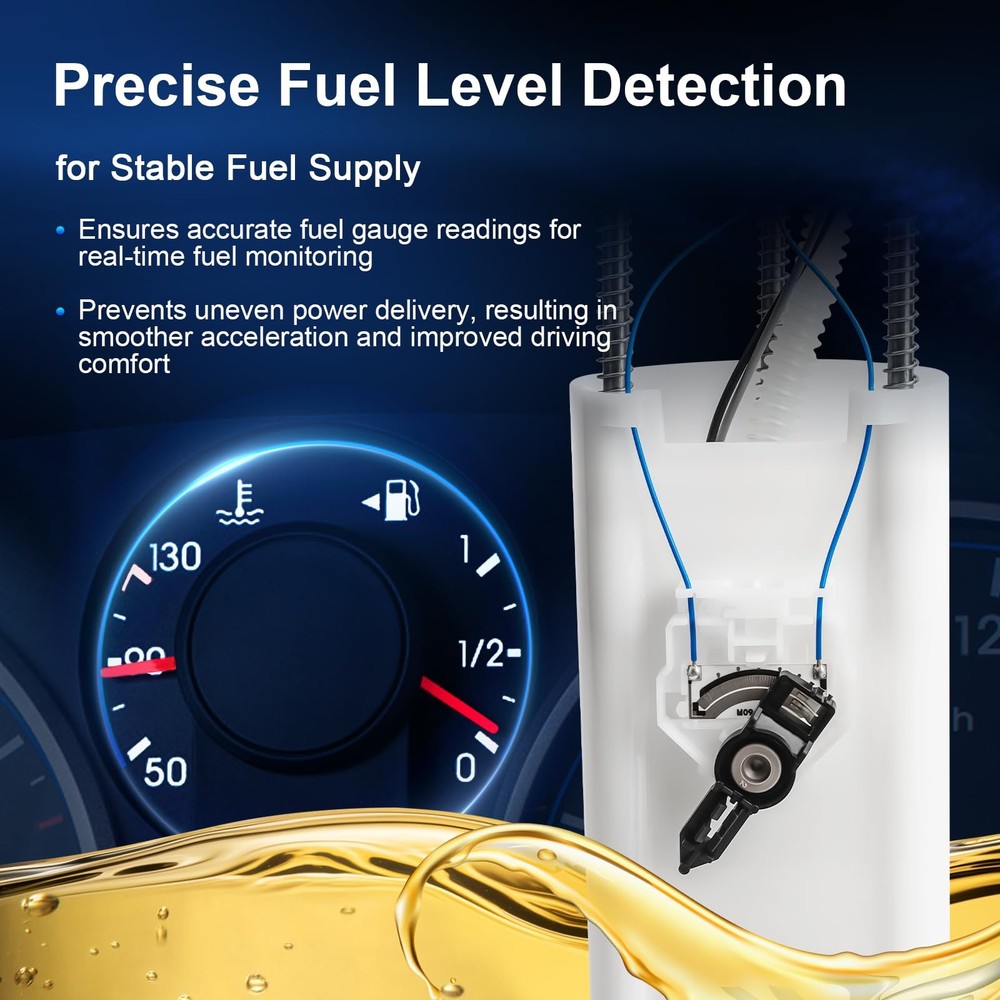Electric Fuel Pump Assembly w/Level Sensor & Sending Unit Compatible with...