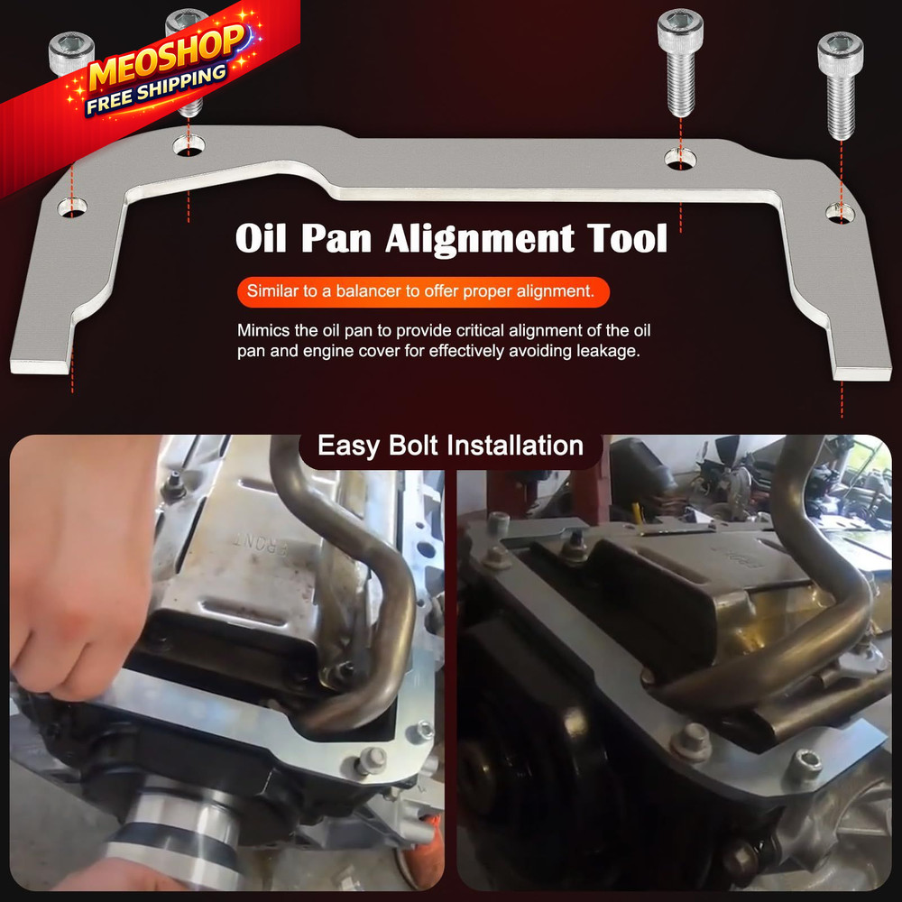 Front and Rear Cover Billet Alignment Tool & Oil Pan