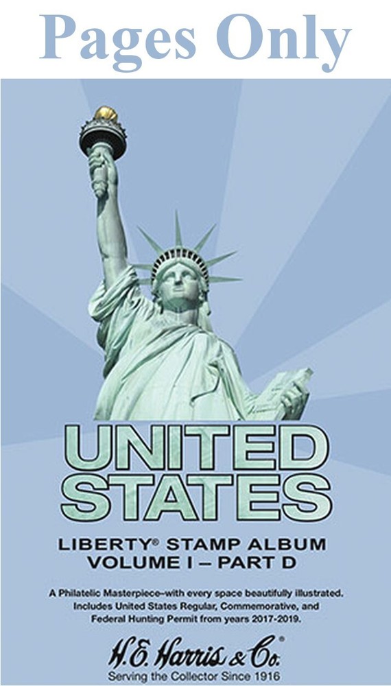 Stamp Album PAGES US Liberty 1 Vol I Part D 2017 - 2022 New By HE Harris