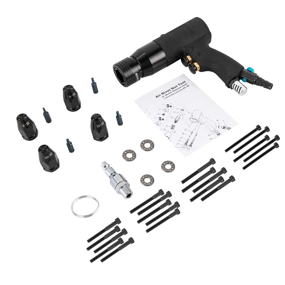 Professional Pneumatic Rivet Nut Gun Riveting Machine Air Rivet Nut Pull Setter