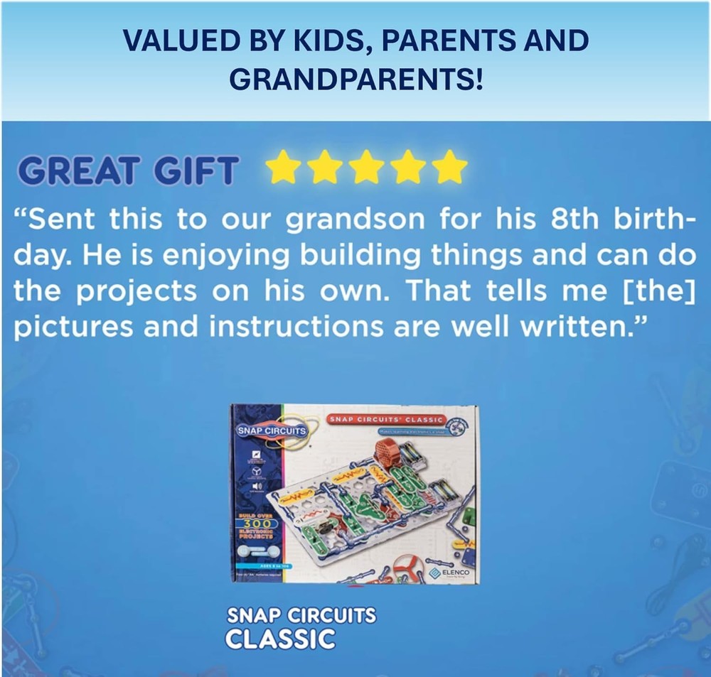 Classic SC-300 Electronics Exploration Kit | Over 300 Projects | Full Color M...
