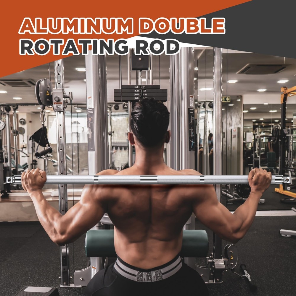 Aluminum Double Swivel Bar LAT Pull Down Bar Double Hook for Dual-Stack Funct...