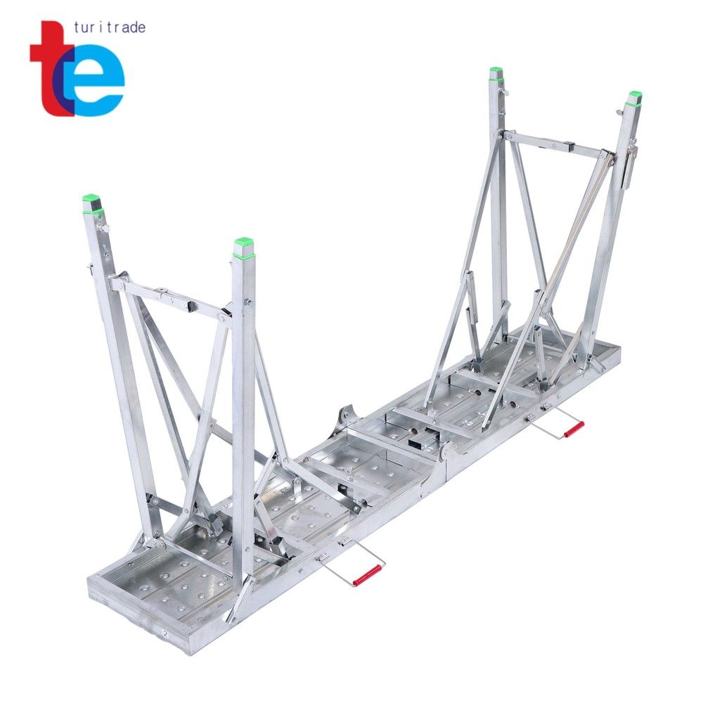1.6m Adjustable Folding Ladder - Multi-Purpose Scaffold & Work Platform