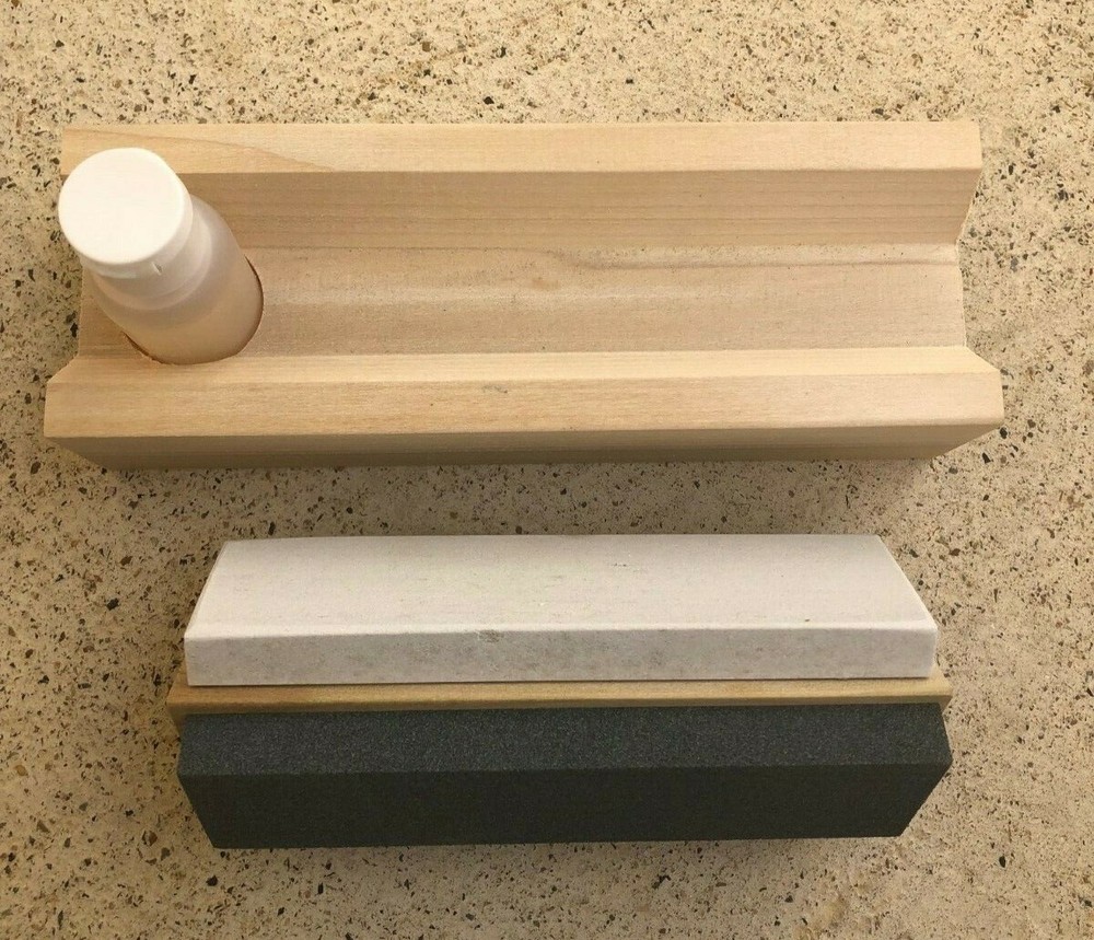 Tri 6 Arkansas Knife Sharpening Stone Kit