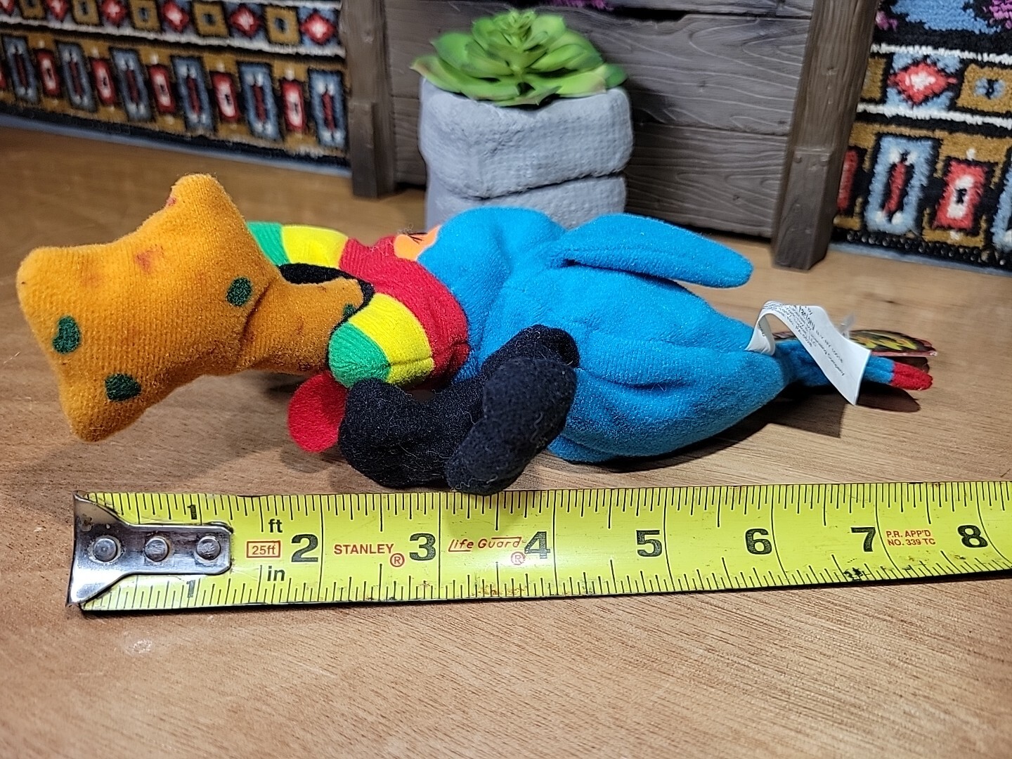 New MEANIES BEANBAG PLUSH SERIES 1 Hurley the Pukin' Toucan IDEA FACTORY 1997